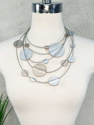 7PM Constellations Necklace, Silver/Gold - Statement Boutique
