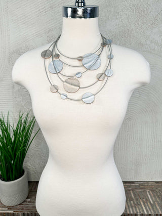 7PM Constellations Necklace, Silver/Gold - Statement Boutique