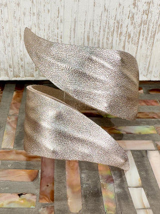 Leaf Wrap Bracelet, Champagne Gold