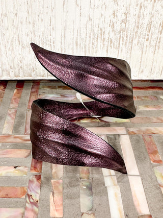 Leaf Wrap Bracelet, Plum