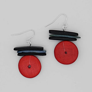Sylca Designs Red Elaine Earrings - Statement Boutique