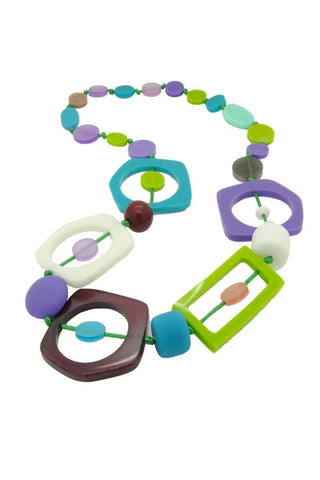 Nusantara Inc. Diwali Resin Necklace-81467 - Statement Boutique