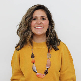 Sylca Designs Orange and Black Celia Necklace - Statement Boutique