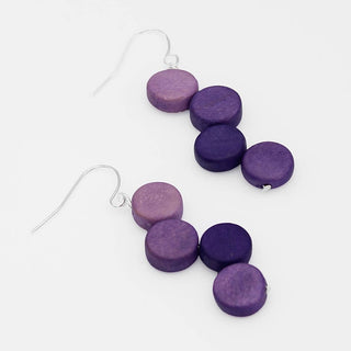 Sylca Designs Purple Eva Dangle Earrings - Statement Boutique