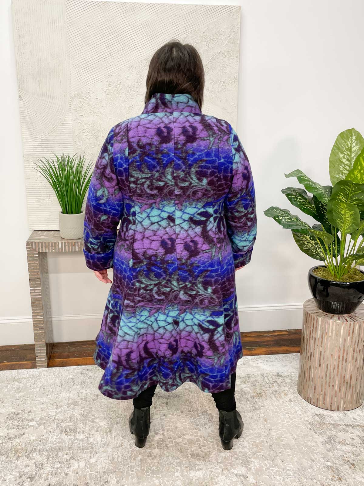 Aino Lavinia Coat, Mosaic Print - Statement Boutique