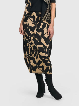 Alembika Pocket Midi Skirt, Blackout - Statement Boutique