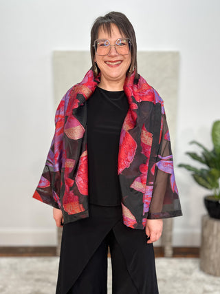 After Dark Burnout Organza Jacket, Tsarina