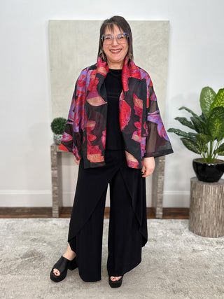 Alembika After Dark Burnout Organza Jacket, Tsarina - Statement Boutique