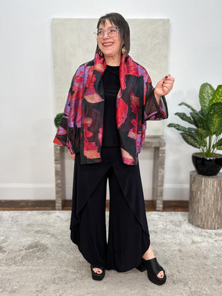 Alembika After Dark Burnout Organza Jacket, Tsarina - Statement Boutique