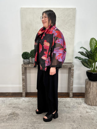 Alembika After Dark Burnout Organza Jacket, Tsarina - Statement Boutique