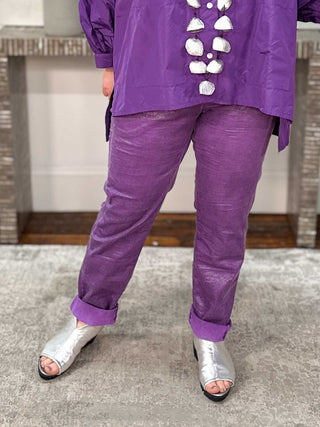 Alembika After Dark Iconic Slim Leg Jeans, Amethyst - Statement Boutique