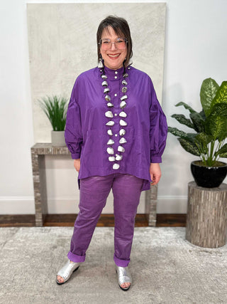 Alembika After Dark Iconic Slim Leg Jeans, Amethyst - Statement Boutique