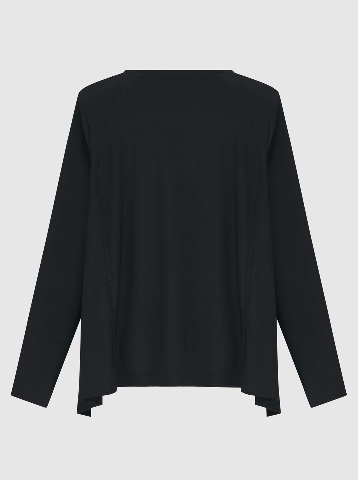 Alembika (Pre-Order) Angled Hemline Top, Black - Statement Boutique