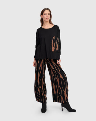 Alembika Boxy Pocket Top, Wood - Statement Boutique