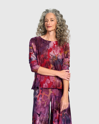 Burnout Boxy Top, Wine