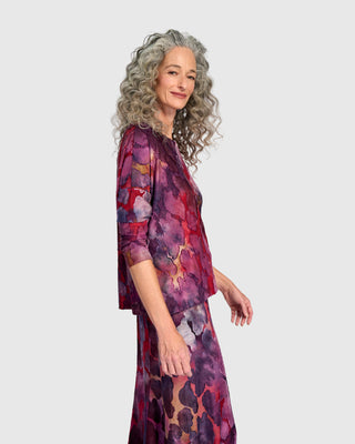 Burnout Boxy Top, Wine