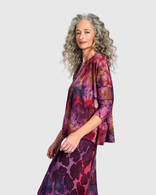 Burnout Boxy Top, Wine