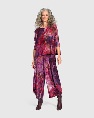 Burnout Boxy Top, Wine