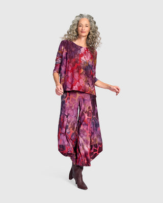 Burnout Boxy Top, Wine