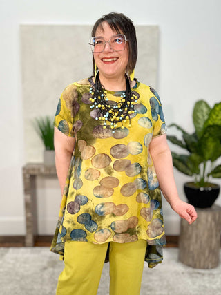 Alembika Burnout High Low Top, Orbits - Statement Boutique