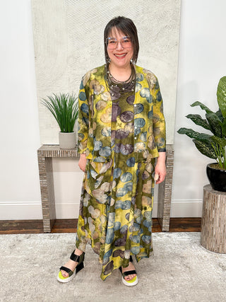 Alembika Burnout Sleeveless Dress, Orbits - Statement Boutique