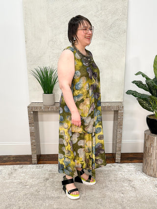 Alembika Burnout Sleeveless Dress, Orbits - Statement Boutique