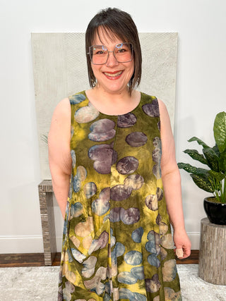 Alembika Burnout Sleeveless Dress, Orbits - Statement Boutique