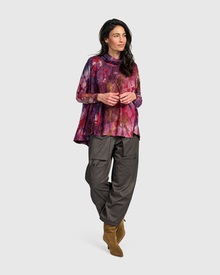 Burnout Trapeze Top, Wine