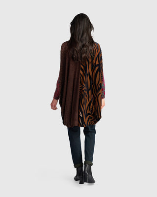 Burnout Velvet Oversized Tunic, Regal