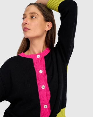 Colorblock Cardigan Sweater