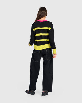 Colorblock Cardigan Sweater