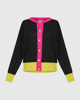 Colorblock Cardigan Sweater