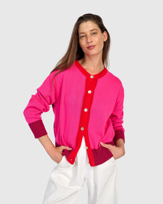 Colorblock Cardigan Sweater