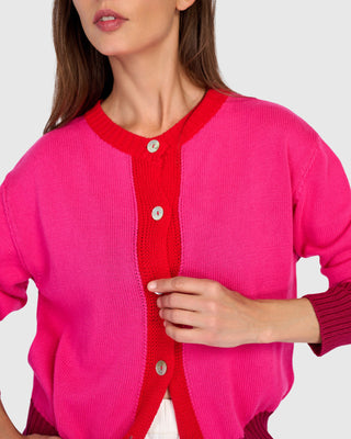 Colorblock Cardigan Sweater