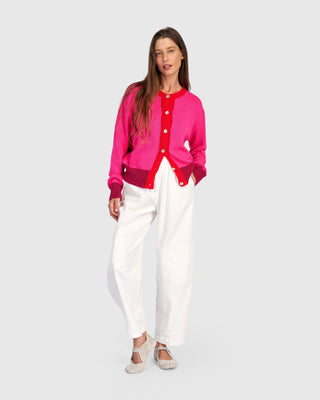 Colorblock Cardigan Sweater