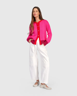 Colorblock Cardigan Sweater