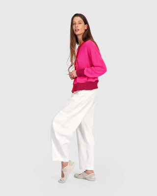 Colorblock Cardigan Sweater