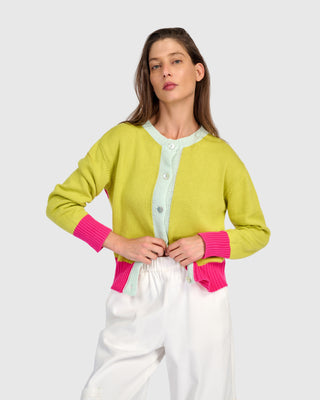 Colorblock Cardigan Sweater