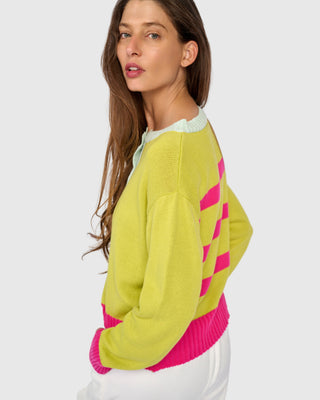 Colorblock Cardigan Sweater