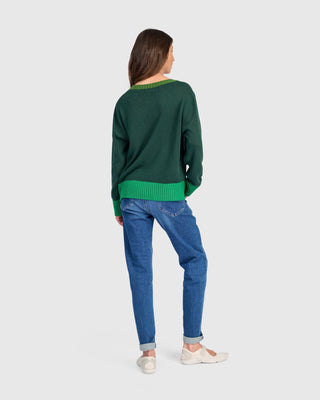 Colorblock Pocket Sweater