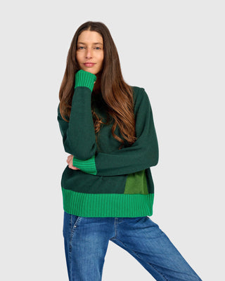 Colorblock Pocket Sweater