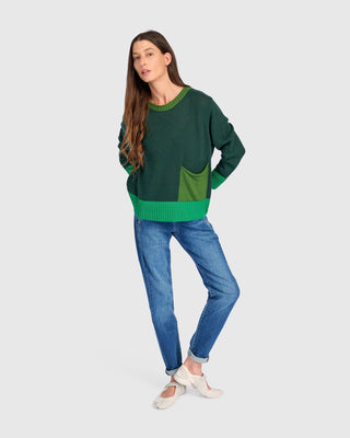 Colorblock Pocket Sweater