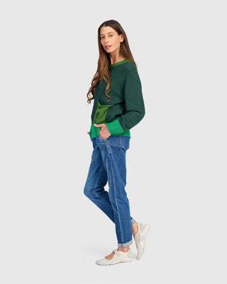 Colorblock Pocket Sweater