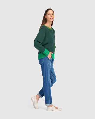 Colorblock Pocket Sweater
