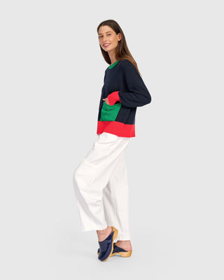Colorblock Pocket Sweater