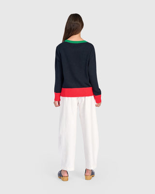 Colorblock Pocket Sweater