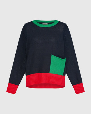 Colorblock Pocket Sweater