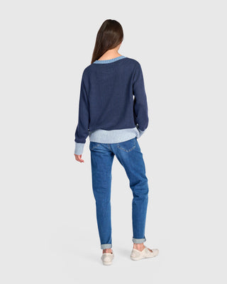 Colorblock Pocket Sweater