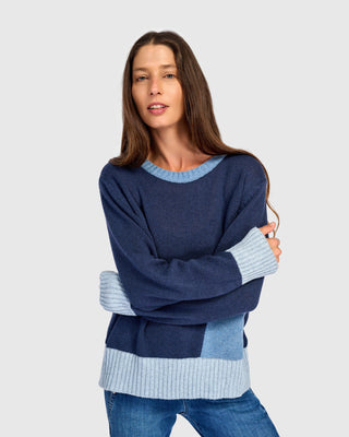 Colorblock Pocket Sweater