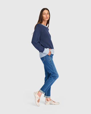 Colorblock Pocket Sweater